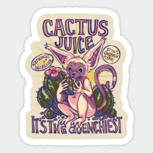 Cactus Juice Lemur Sticker